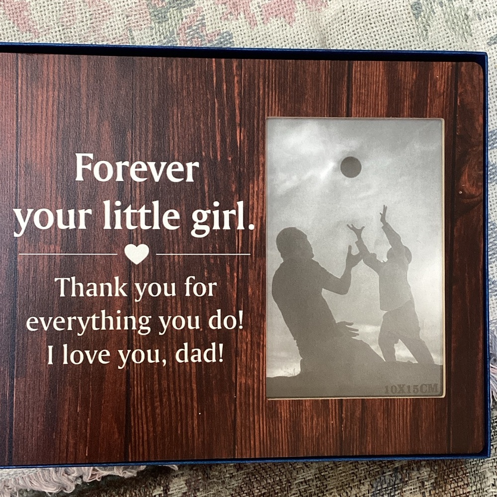 Forever your little girl photo frame. Present for Dad